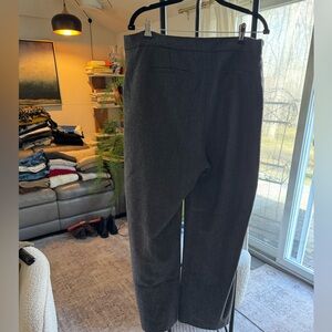 Boden Dark Gray Herringbone Tweed Trousers